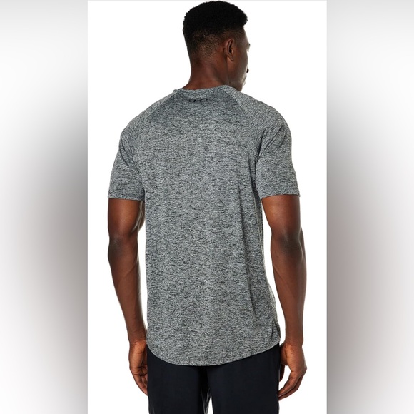 NWT Men's Under Armour Tech 2.0 Gray (002)/Black Short-Sleeve T-Shirt Size XXLT - Picture 7 of 13